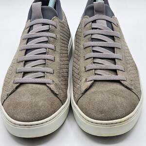 Martin Dingman Cameron Woven Sneaker Water Repellent Suede Mens 8.5 Stone